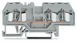 3-przewodowa złączka przelotowa 4 mm², szara 281-681