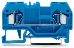 2-przewodowa złączka przelotowa 4 mm², niebieska 281-904