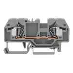 2-przewodowa złączka przelotowa 6 mm², szara 282-901