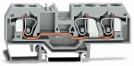 3-przewodowa złączka przelotowa 10 mm², szara 284-681