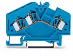 3-przewodowa złączka przelotowa 4 mm², niebieska 281-651