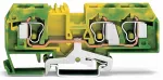 3-przewodowa złączka PE 10 mm², żółto-zielona 284-687