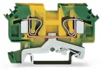 2-przewodowa złączka PE 6 mm², żółto-zielona 282-607