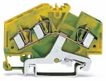 3-przewodowa złączka PE 4 mm², żółto-zielona 281-637
