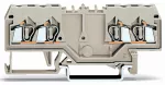 Podwójna złączka przelotowa 2,5 mm², jasnoszara 280-995
