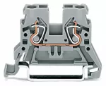 2-przewodowa złączka przelotowa 2,5 mm², szara 870-901
