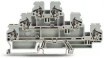 Złączka trzypiętrowa złączka PE/przelotowa/przelotowa, szara 870-577