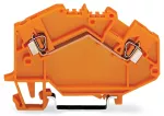 2-przewodowa złączka przelotowa 2,5 mm², pomarańczowa 780-602