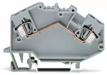 2-przewodowa złączka przelotowa 4 mm², szara 781-601