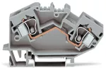 2-przewodowa złączka przelotowa 10 mm², szara 784-601