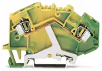 2-przewodowa złączka PE 4 mm², żółto-zielona 781-607
