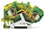 2-przewodowa złączka PE 10 mm², żółto-zielona 784-607