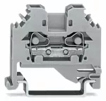 2-przewodowa złączka przelotowa 4 mm², szara 281-101