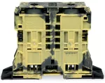 2-przewodowa złączka przelotowa 185 mm², ciemnoszary-żółta 285-1167