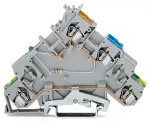 4-przewodowa złączka zasilająca do czujn LED zielona do czujników typu PNP, szara 280-574/281-483