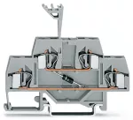 Złączka do zabudowy elementów 2-piętrowe, szara 281-633/281-410