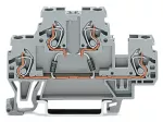 Złączka do zabudowy elementów 2-piętrowe, szara 870-542/281-487