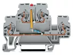 Złączka do zabudowy elementów 2-piętrowe, szara 870-543/281-413