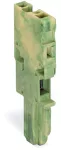 1-przewodowe gniazdo CAGE CLAMP®, żółto-zielony