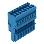 1-przewodowe gniazdo; CAGE CLAMP®; 4 mm²; raster 5 mm; 8-bieg.; Wypust kodujący; 4,00 mm²; niebieski