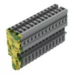 1-przewodowe gniazdo CAGE CLAMP®, żłt-ziel/szary 769-114/000-037