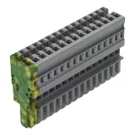 1-przewodowe gniazdo CAGE CLAMP®, żłt-ziel/szary 769-115/000-037