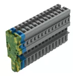 1-przewodowe gniazdo CAGE CLAMP®, żłt-ziel./niebieski/szary 769-115/000-039