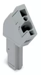 1-przewodowe gniazdo, kątowe CAGE CLAMP®, szara 769-101/022-000