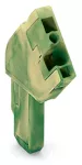 1-przewodowe gniazdo, kątowe CAGE CLAMP®, żółto-zielony