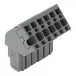1-przewodowe gniazdo, kątowe CAGE CLAMP®, szara 769-106/022-000