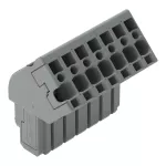 1-przewodowe gniazdo, kątowe CAGE CLAMP®, szara 769-107/022-000