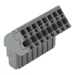 1-przewodowe gniazdo, kątowe CAGE CLAMP®, szara 769-108/022-000
