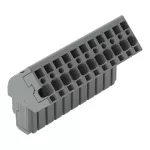 1-przewodowe gniazdo, kątowe CAGE CLAMP®, szara 769-111/022-000