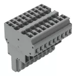 2-przewodowe gniazdo CAGE CLAMP®, szara 769-129
