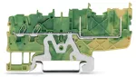 2-przewodowa/2-pinowa złączka bazowa PE żółto-zielona 2020-1407