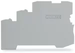 Ścianka końcowa/wewnętrzna gr. 1 mm do złączek 3-przewodowych, szara 2000-5391