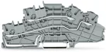 Piętrowa złączka instalacyjna z otworem montażowym 2,5 mm², szara 2003-6642