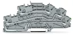 Piętrowa złączka instalacyjna z otworem montażowym 2,5 mm², szara 2003-6645