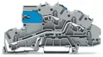 Piętrowa złączka instalacyjna z otworem montażowym 2,5 mm², szara 2003-7640