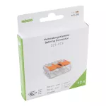 Złączka instalacyjna COMPACT do wszystkich rodzajów przewodów; transparentna (opakowanie = blister) 221-413/995-012
