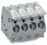 Złączka do płytek drukowanych dźwignia 6 mm² RM 7,5 mm 10-bieg, szara 2706-110