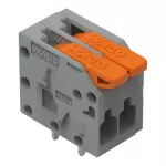 Złączka do płytek drukowanych dźwignia 1,5 mm² RM 3,5 mm 2-bieg, szara 2601-1102