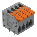 Złączka do płytek drukowanych dźwignia 1,5 mm² RM 3,5 mm 4-bieg, szara 2601-1104