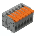 Złączka do płytek drukowanych dźwignia 1,5 mm² RM 3,5 mm 6-bieg, szara 2601-1106