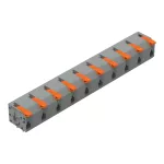 Złączka do płytek drukowanych dźwignia 1,5 mm² raster 11,5mm 10-bieg, szara 2601-1510