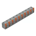 Złączka do płytek drukowanych dźwignia 1,5 mm² raster 11,5mm 10-bieg, szara 2601-3510