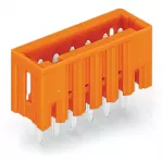 Wtyk THT pin lutowniczy 1,0 x 1,0 mm konstrukcja prosta, pomarańczowy