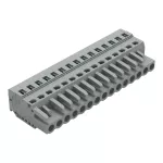 1-przewodowe gniazdo CAGE CLAMP®, szara 231-115/026-000