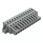 1-przewodowe gniazdo CAGE CLAMP®, szara 231-112/031-000
