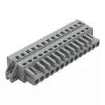 1-przewodowe gniazdo CAGE CLAMP®, szara 231-114/031-000